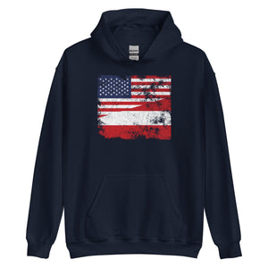 Austria USA Flag Hoodie