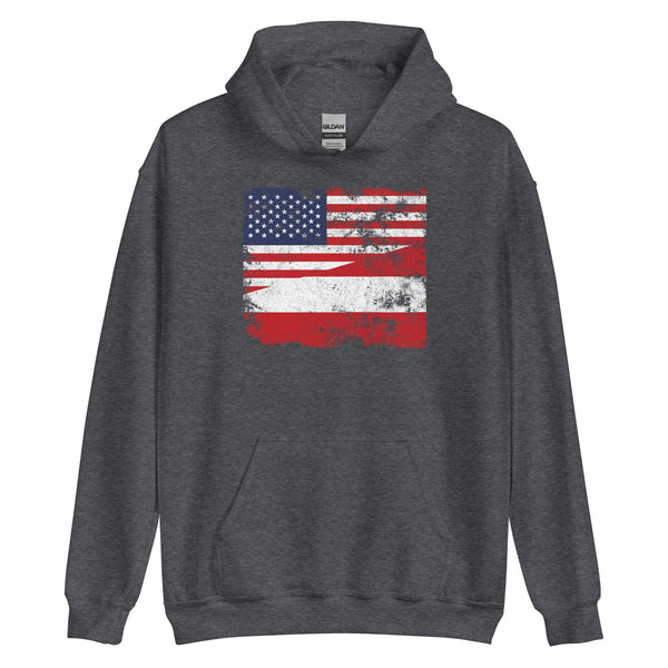 Austria USA Flag Hoodie