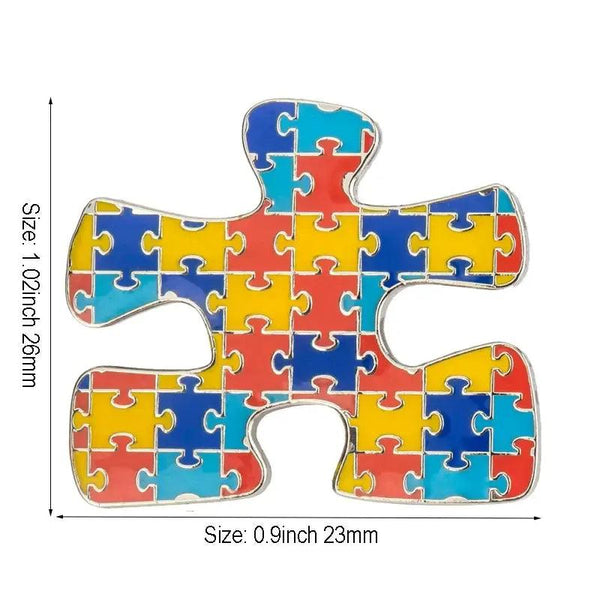 Autism Awareness Lapel Pin - Enamel Pin Flag