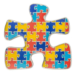 Autism Awareness Lapel Pin - Enamel Pin Flag