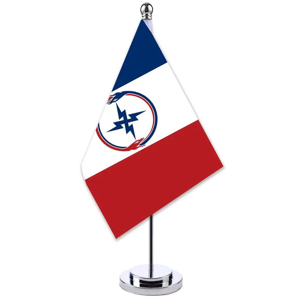 Avant-Garde France Desk Flag - Small Office Table Flag