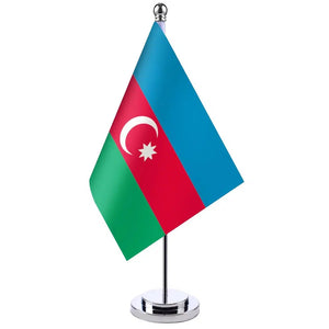 Azerbaijan Desk Flag - Small Office Table Flag