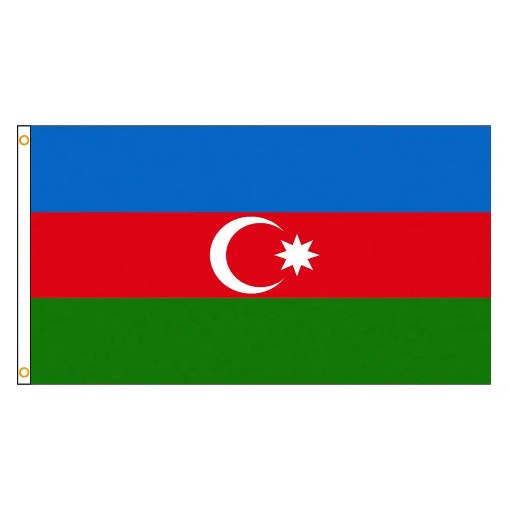 Azerbaijan Flag - 90x150cm(3x5ft) - 60x90cm(2x3ft)