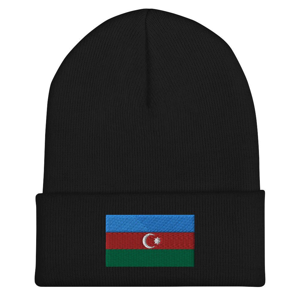 Azerbaijan Flag Beanie - Embroidered Winter Hat