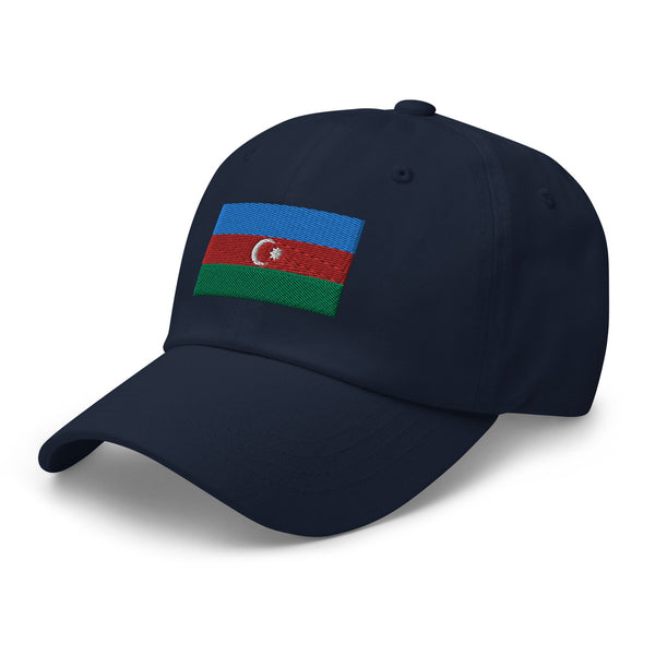 Azerbaijan Flag Cap - Adjustable Embroidered Dad Hat