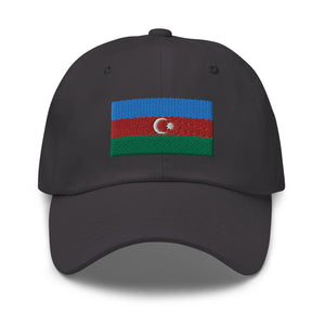 Azerbaijan Flag Cap - Adjustable Embroidered Dad Hat