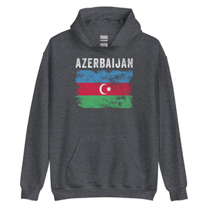 Azerbaijan Flag Distressed - Azeri Flag Hoodie