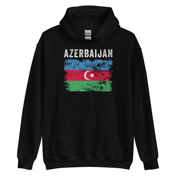 Azerbaijan Flag Distressed - Azeri Flag Hoodie