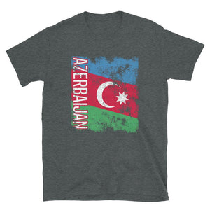 Azerbaijan Flag Distressed T-Shirt