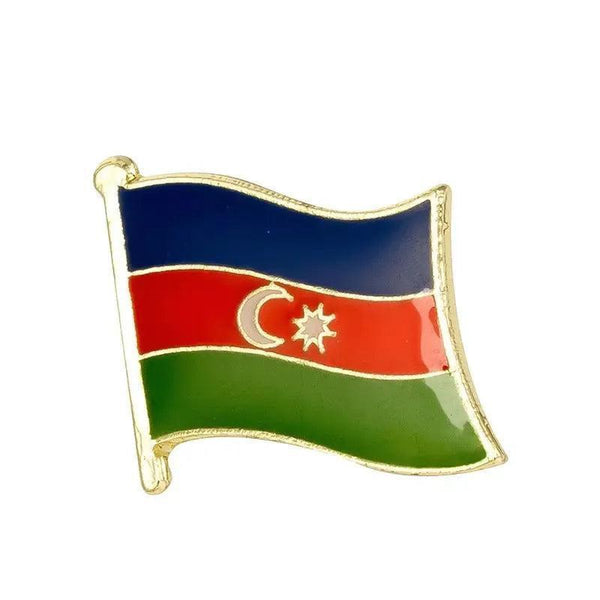 Azerbaijan Flag Lapel Pin Collection - Enamel Pin Flag