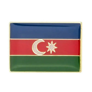Azerbaijan Flag Lapel Pin Collection - Enamel Pin Flag
