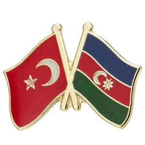 Azerbaijan Flag Lapel Pin Collection - Enamel Pin Flag