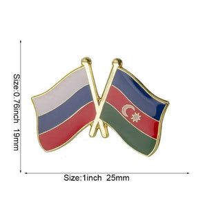 Azerbaijan Flag Lapel Pin Collection - Enamel Pin Flag