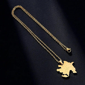 Azerbaijan Map Necklace