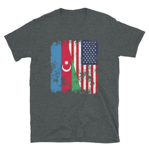 Azerbaijan USA Flag - Half American T-Shirt