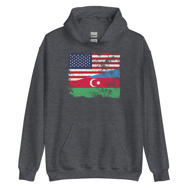 Azerbaijan USA Flag Hoodie