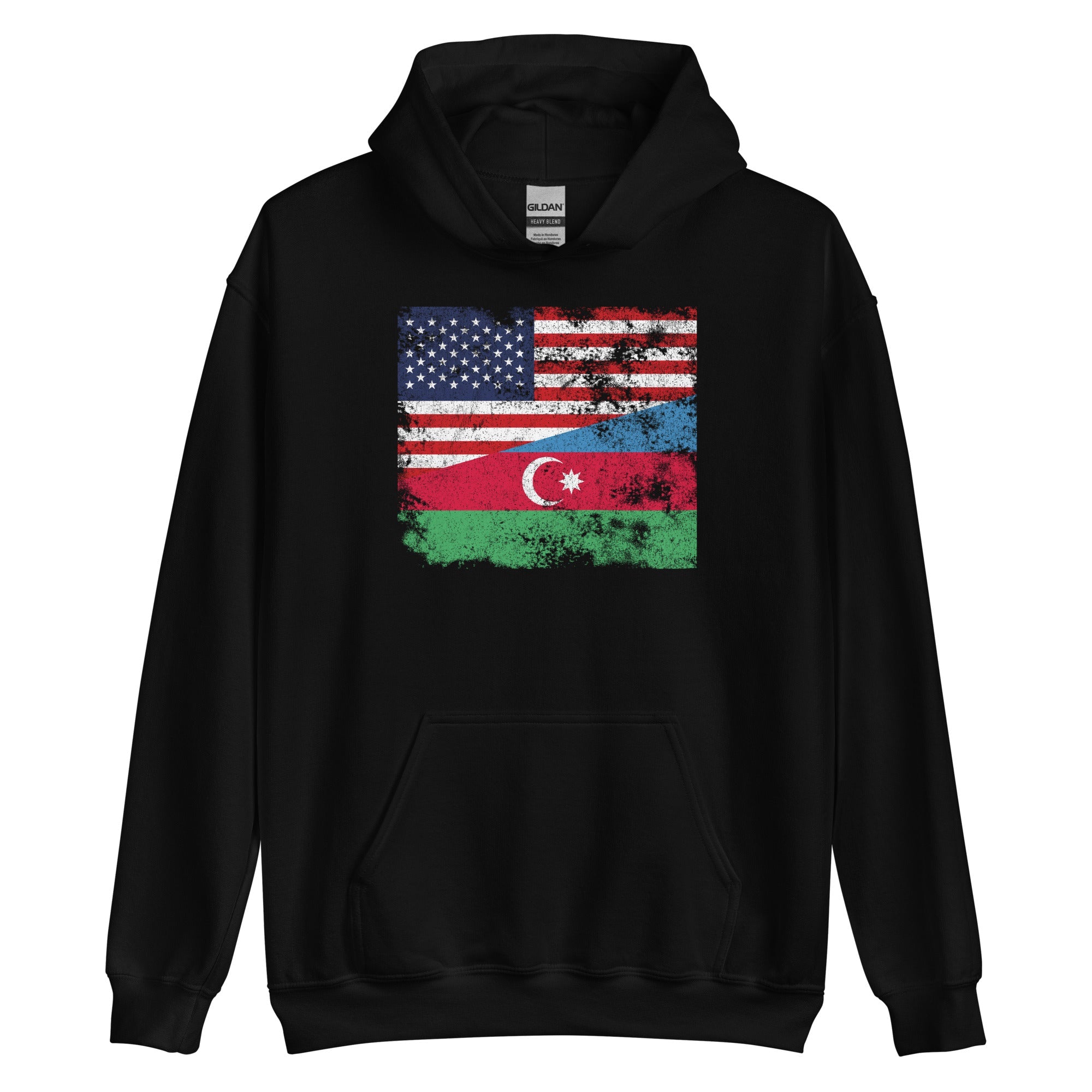 Azerbaijan USA Flag Hoodie