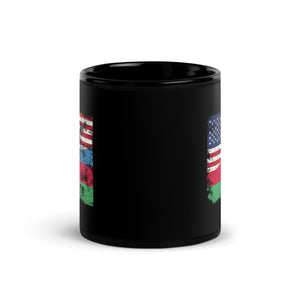 Azerbaijan USA Flag Mug