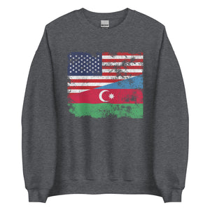 Azerbaijan USA Flag Sweatshirt