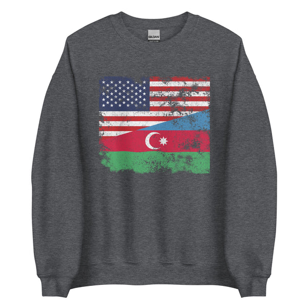 Azerbaijan USA Flag Sweatshirt