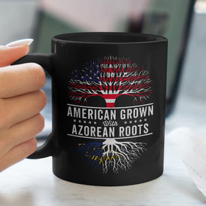 American Grown Azorean Roots Flag Mug