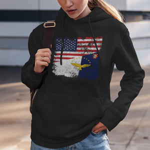 Azores USA Flag Hoodie