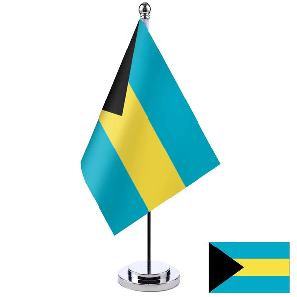 Bahamas Desk Flag - Small Office Table Flag