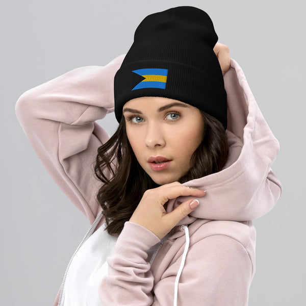 Bahamas Flag Beanie - Embroidered Winter Hat