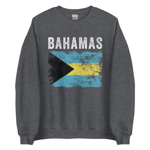 Bahamas Flag Distressed - Bahamian Flag Sweatshirt