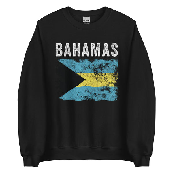 Bahamas Flag Distressed - Bahamian Flag Sweatshirt