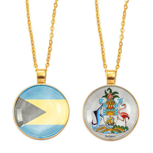 Bahamas Flag Necklace