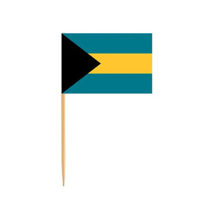 Bahamas Flag Toothpicks - Cupcake Toppers (100Pcs)