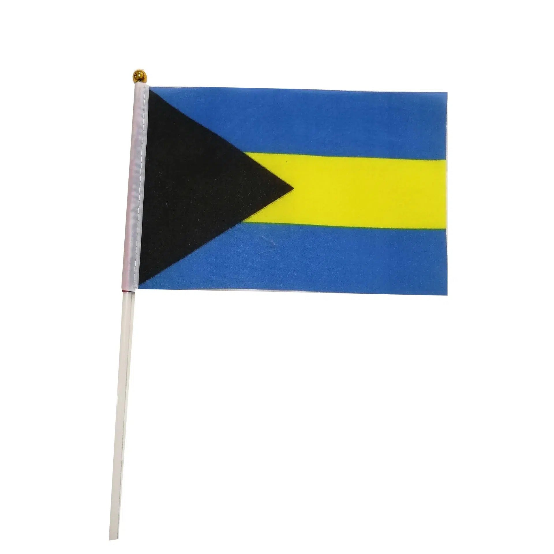 Bahamas Flag on Stick - Small Handheld Flag (50/100Pcs)
