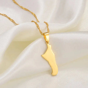 Bahamas Map Necklace