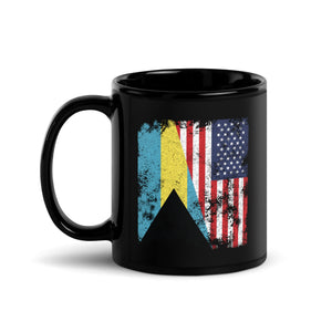 Bahamas USA Flag - Half American Mug