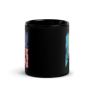 Bahamas USA Flag - Half American Mug