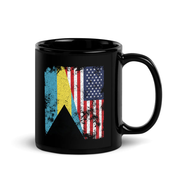 Bahamas USA Flag - Half American Mug