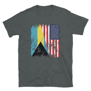 Bahamas USA Flag - Half American T-Shirt