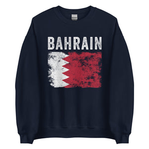Bahrain Flag Distressed - Bahraini Flag Sweatshirt