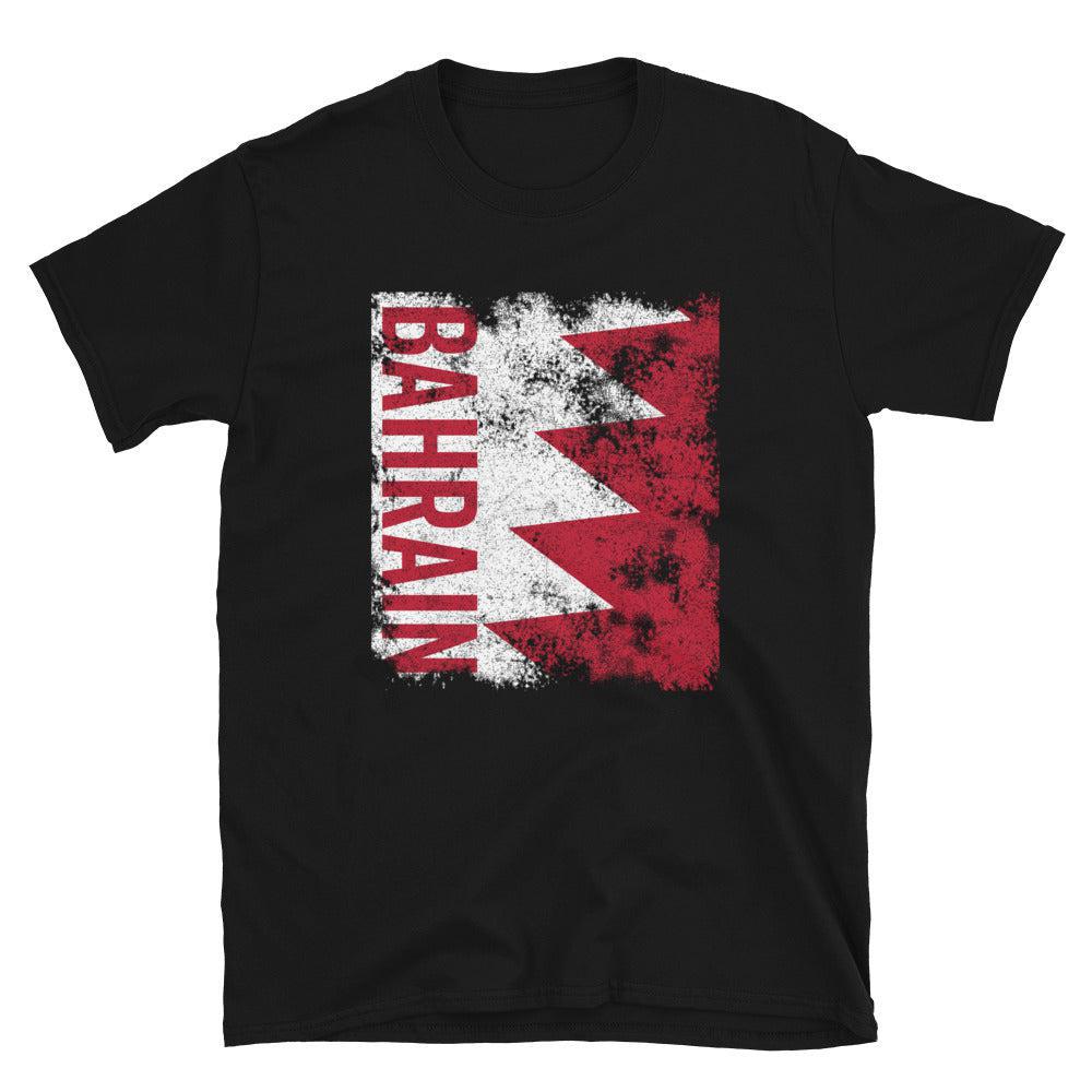 Bahrain Flag Distressed T-Shirt