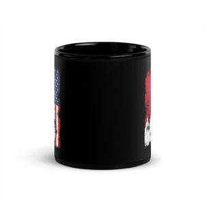 Bahrain USA Flag - Half American Mug