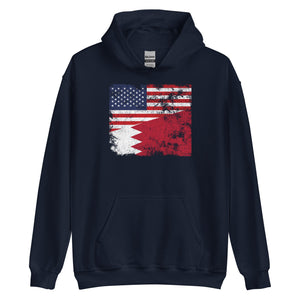 Bahrain USA Flag Hoodie