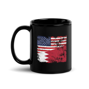 Bahrain USA Flag Mug