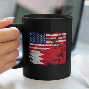 Bahrain USA Flag Mug
