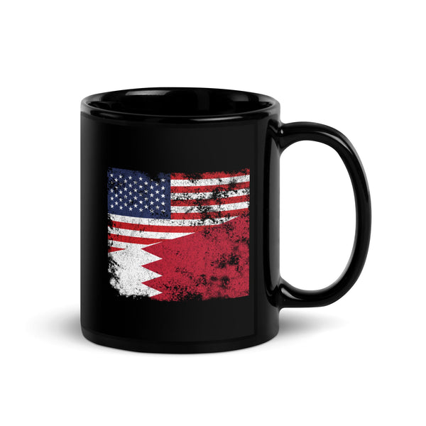 Bahrain USA Flag Mug