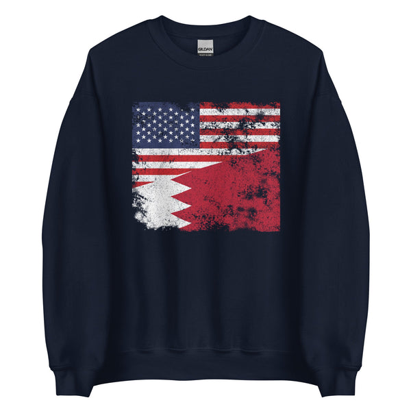 Bahrain USA Flag Sweatshirt