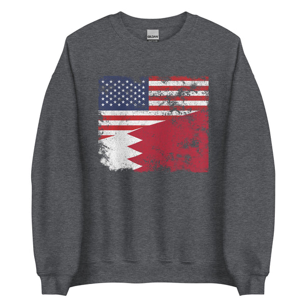 Bahrain USA Flag Sweatshirt