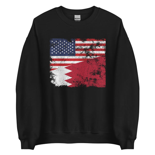 Bahrain USA Flag Sweatshirt