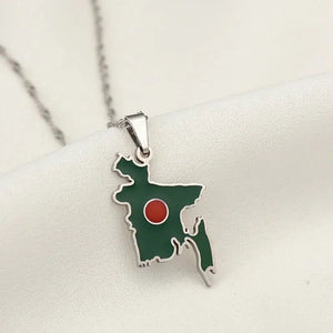 Bangladesh Map Necklace