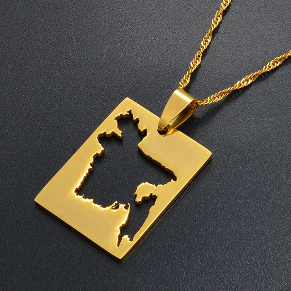 Bangladesh Map Necklace